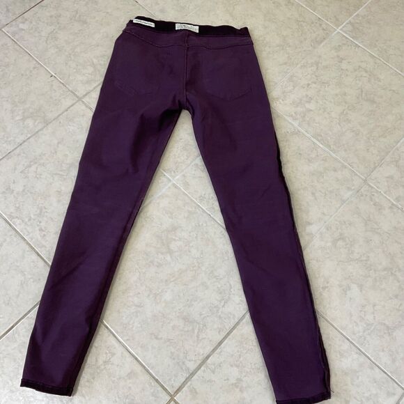 Lucky Brand Velour Jeans women’s size 4/27 Burgandy Goblin Core, Whimsgoth Punk - Picture 12 of 14